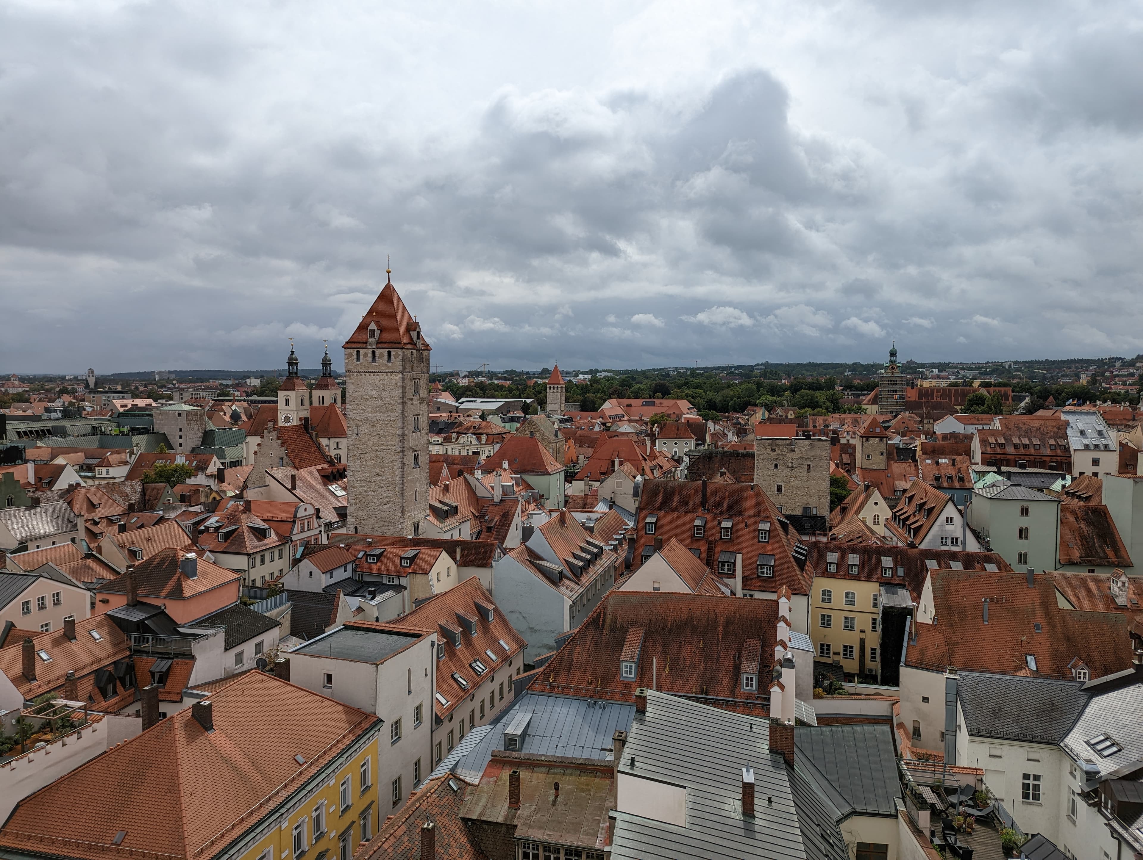 Ansicht der Dächer von Regnsburg